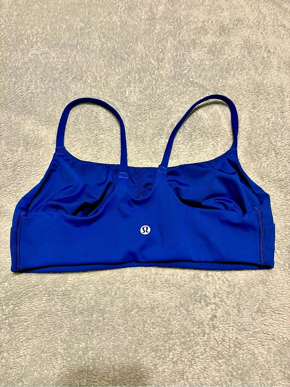 lululemon Flow Y Bra Nulu Blue Athletic Top size small